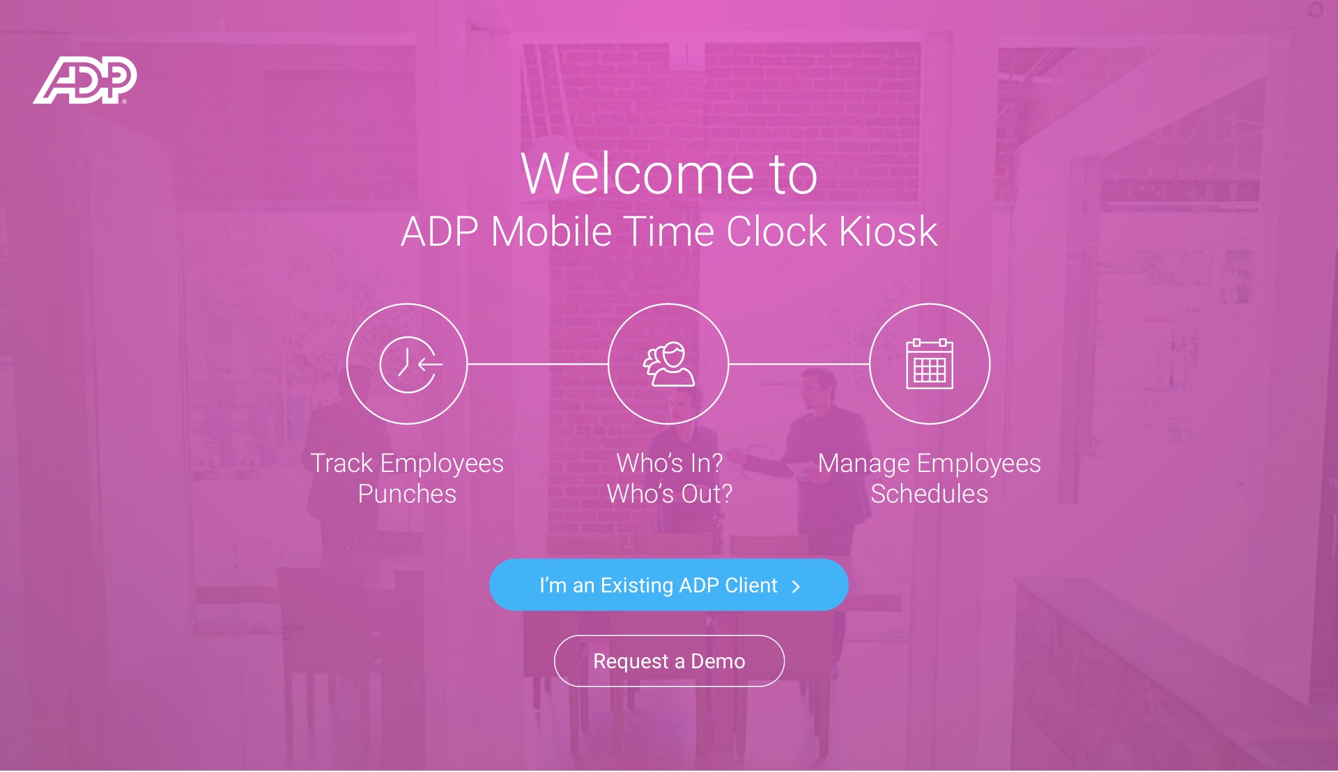 Adp time and attendance enterprise application